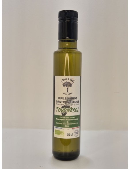 Huile de Tournesol vierge BIO 250ml L'ARBRE A HUILE
