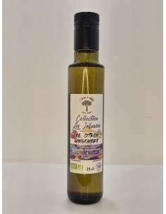 Huile de Colza vierge BIO infusée à l'Ail Citron et Gingembre L'ARBRE A HUILE