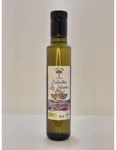 Huile de Tournesol vierge BIO infusée au Shiitake 250 ml L'ARBRE A HUILE