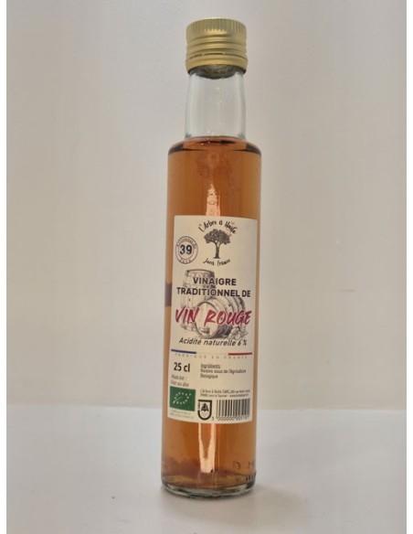 Vinaigre de Vin Rouge BIO L'ARBRE A HUILE