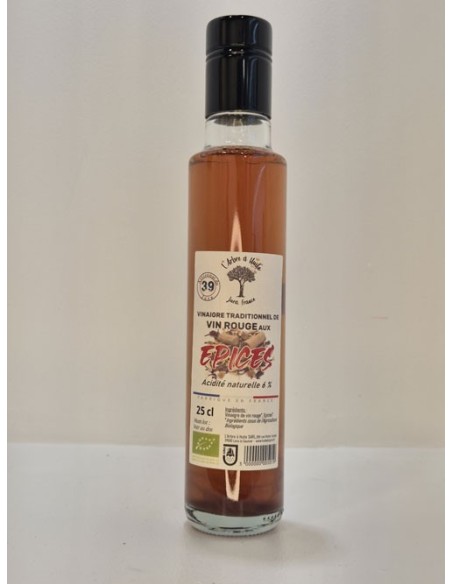 Vinaigre de Vin BIO aux Épices L'ARBRE A HUILE