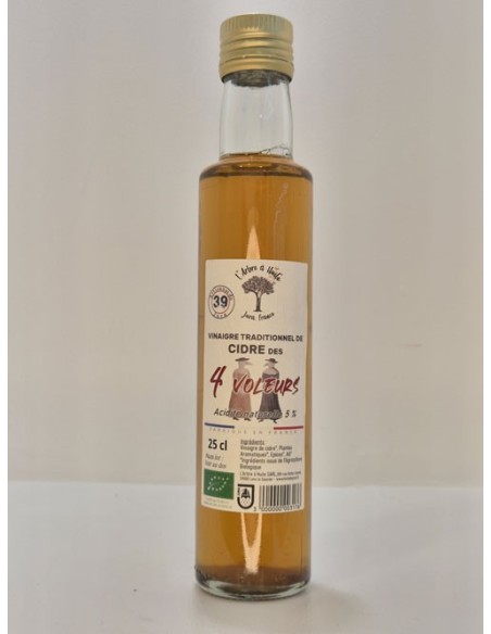 Vinaigre de Cidre BIO 4 Voleurs L'ARBRE A HUILE