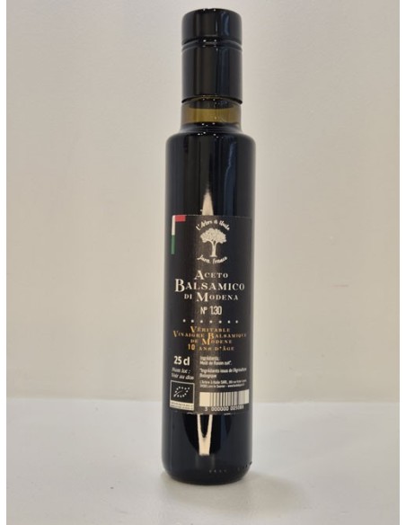 Vinaigre Balsamique BIO Rouge 10 Ans L'ARBRE AHUILE