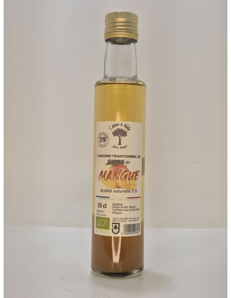 Vinaigre de Cidre BIO à la Mangue L'ARBRE A HUILE