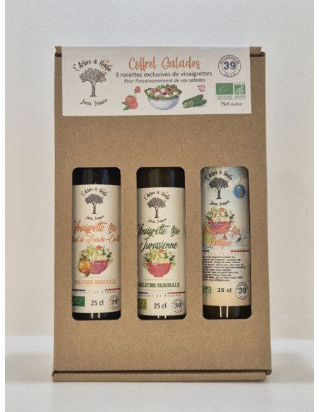 Coffret Salades 3 Vinaigrettes 3 X 250ml L'ARBRE A HUILE