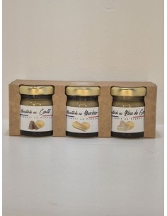 Coffret 3 Moutardes Comté, Morbier, Bleu de Gex 00gr  L'ARBRE A HUILE