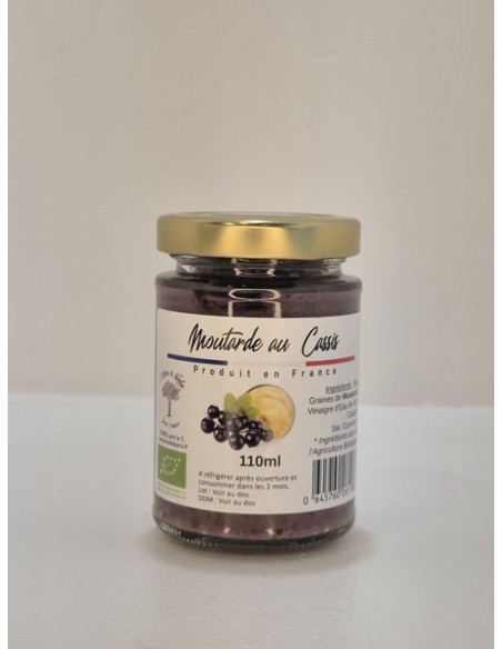 Moutarde aux Cassis 110ml L'ARBRE A HUILE