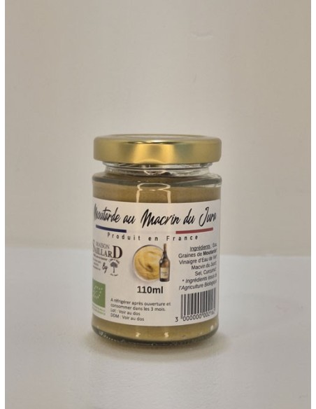 Moutarde au Macvin du Jura 110ml L'ARBRE A HUILE