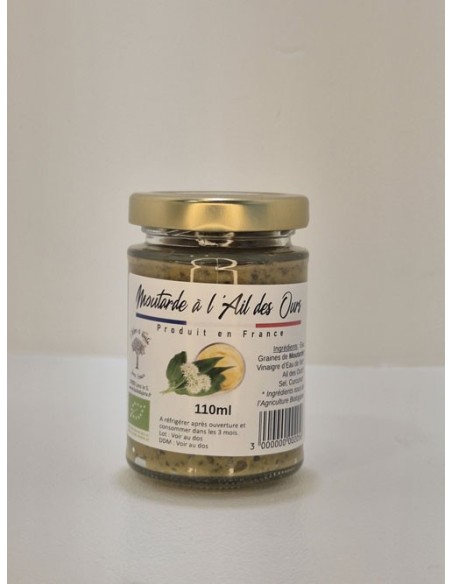 Moutarde à l'Ail des Ours 110ml L'ARBRE A HUILE