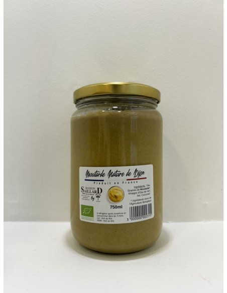 Moutarde Nature 750 ml BIO L'ARBRE A HUILE