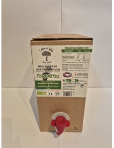 Huile de Tournesol vierge BIO 250ml L'ARBRE A HUILE 2