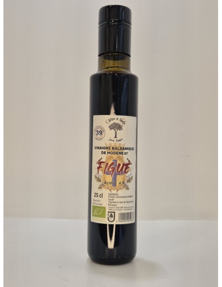 Vinaigre Balsamique BIO à la Figue L'ARBRE A HUILE