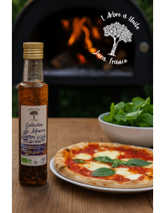 Huile de Colza vierge BIO infusée aux Piments et Aromates Jurassiens L'ARBRE A HUILE 2