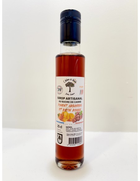 Sirop Artisanal de Piment Habanero du Jura Bio 250ml
