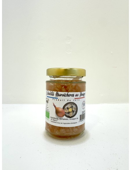 Echalotes Maraîcheres au Vinaigre Bio 110ml pour Huitres