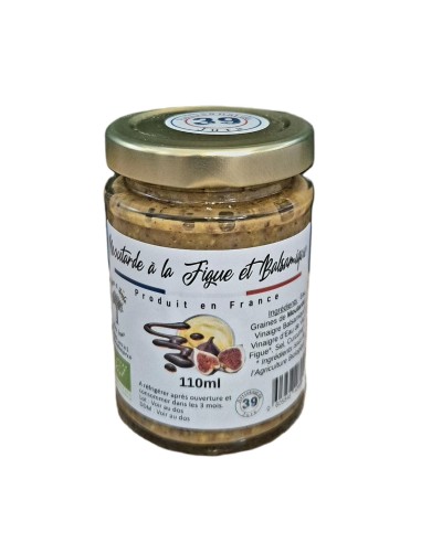 Moutarde Ancienne à la Figue et au Vinaigre Balsamique