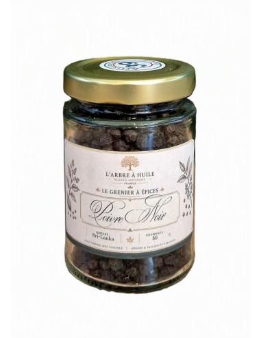 Poivre Noir Bio sélection l'Arbre à Huile 50gr Issu de l'agricultur...