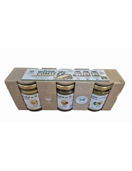 Coffret 3 moutarde bio Mission comte l'Arbre à Huile