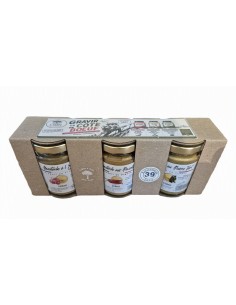 Coffret Gravir la Côte de Boeuf 3 Moutardes Bio l'Arbre à Huile Tro...
