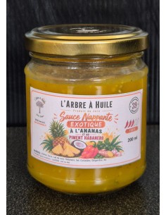 Sauce nappante exotique à l'ananas et au piment habanero Bio 200ml ...
