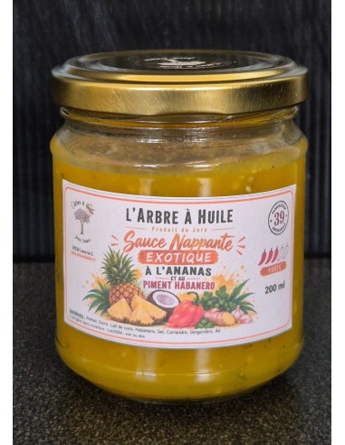 Sauce nappante exotique à l'ananas et au piment habanero Bio 200ml ...