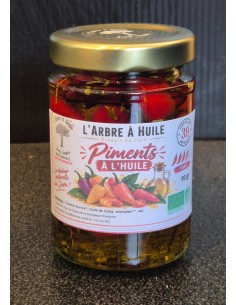 Piments à l'huile 90gr Le Piment à l’Huile Aurora de L’ARBRE À HUIL...