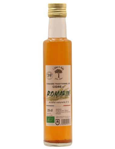 Vinaigre de Cidre BIO au Romarin L'ARBRE A HUILE