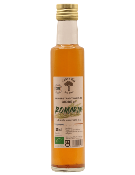 Vinaigre de Cidre BIO au Romarin L'ARBRE A HUILE