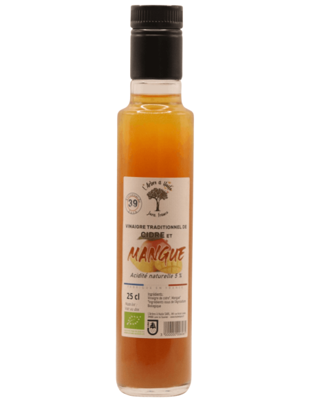 Vinaigre de Cidre BIO à la Mangue L'ARBRE A HUILE