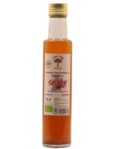 Vinaigre de Cidre BIO au Safran L'ARBRE A HUILE