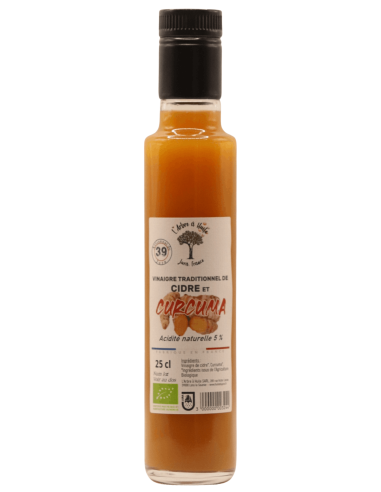 Vinaigre de Cidre BIO au Curcuma L'ARBRE A HUILE