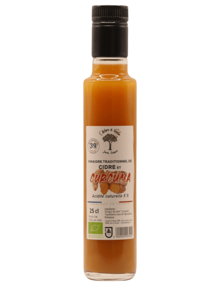Vinaigre de Cidre BIO au Curcuma L'ARBRE A HUILE