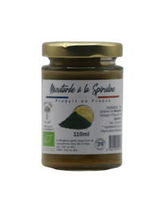 Moutarde à la spiruline 110ml L'ARBRE A HUILE
