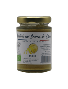 Moutarde aux Écorces de Citron 110ml L'ARBRE A HUILE