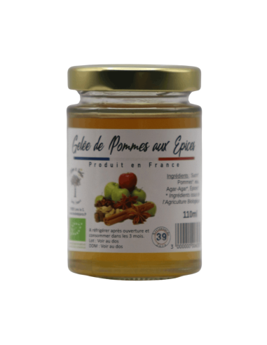 Gelée de Pommes aux Épices 110ml L'ARBRE A HUILE