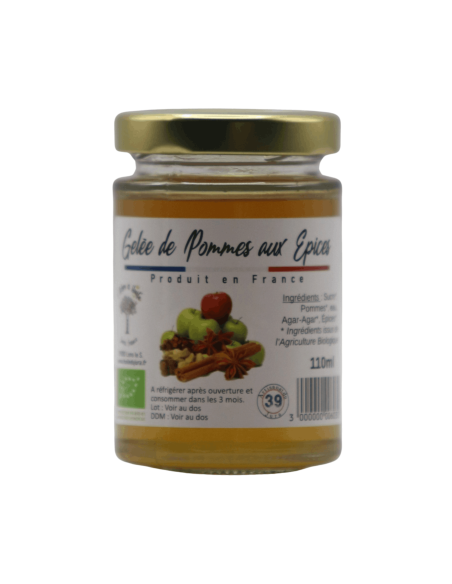 Gelée de Pommes aux Épices 110ml L'ARBRE A HUILE