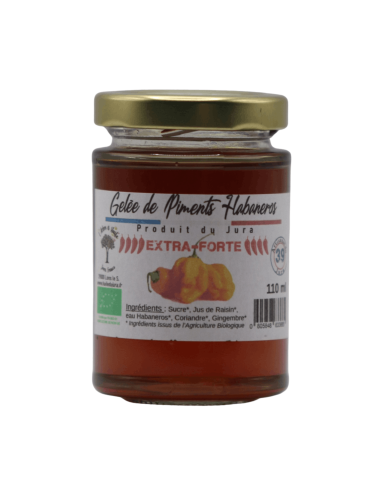 Gelée de Piment Habanero du Jura Bio 110ml La Gelée de Piment Haban...