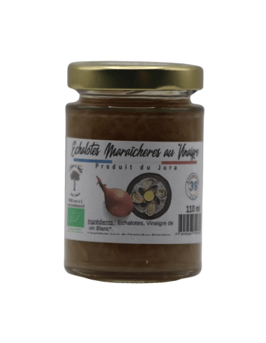 Echalotes Maraîcheres au Vinaigre Bio 110ml pour Huitres