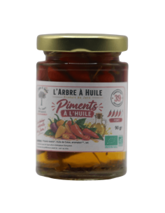 Piments à l'huile 90gr Le Piment à l’Huile Aurora de L’ARBRE À HUIL...