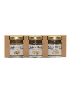Coffret 3 Moutardes Comté, Morbier, Bleu de Gex 00gr  L'ARBRE A HUILE