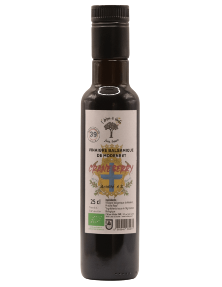 Vinaigre Balsamique BIO au Craneberry