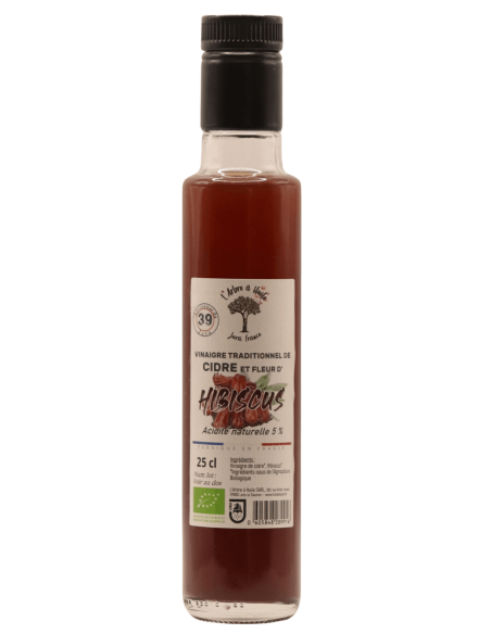 Vinaigre de cidre BIO à l'Hibiscus