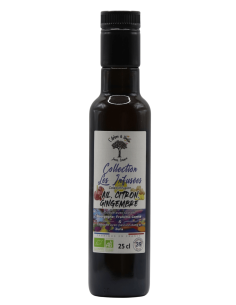 Huile de Colza vierge BIO infusée à l'Ail Citron et Gingembre L'ARBRE A HUILE
