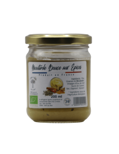 Moutarde Douce aux Épices 200ml L'ARBRE A HUILE