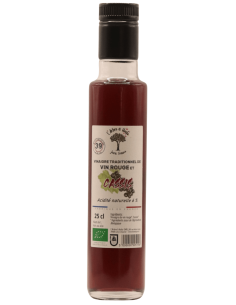 Vinaigre de Vin Rouge BIO au Cassis L'ARBRE A HUILE