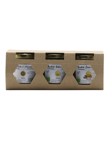 Coffret de moutardes 3x200ml l'ARBRE À HUILE