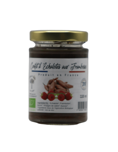 Confit Échalotes aux Framboises 110ml l'ARBRE À HUILE